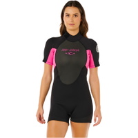 Wetsuit Damski Omega 2mm Back Zip Shorty Model / Róowy